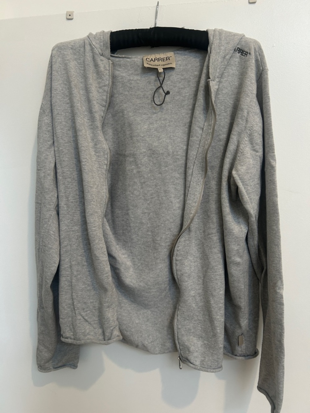 Carrera Gray Pullover Sweatshirt with Embroidered Logo